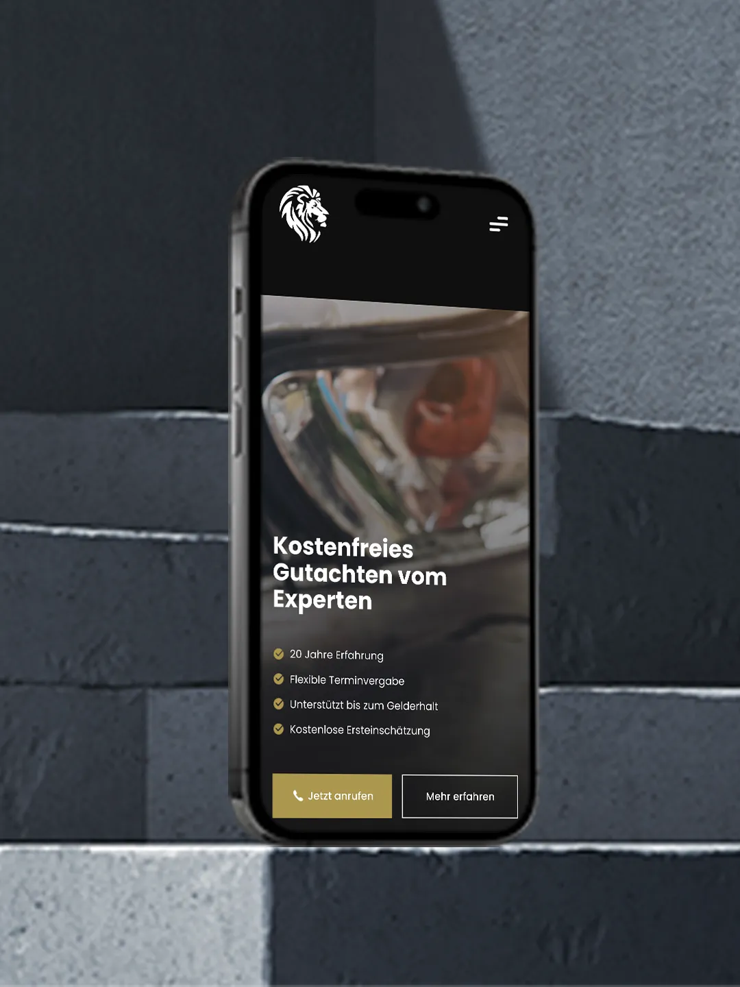Professionelles Webdesign und Development Mockup mit Fokus auf UX und Performance